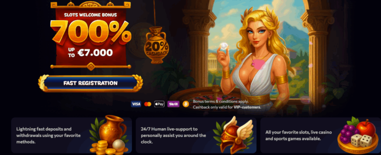 Aphrodite game lobby — slots and jackpots